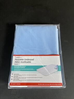 NEW Cardinal Health Essentials 34" x 36" Reusable Underpad Bed Pad Washable
